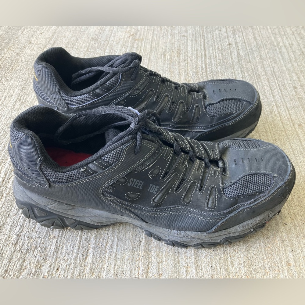 Skechers Black Steel Toe Men's Sneakers